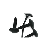 Attaches parisiennes Rond, 4+8 mm, boîte blister 75 pces, noir