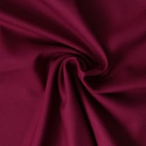 Tissu Gabardine extensible Bambou recyclé Aelys uni Rubis sombre