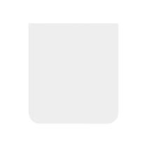 Samsung Vitre arrière Inférieure pour Samsung Galaxy Z Flip 6 Original Blanc