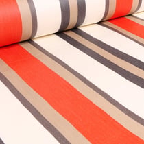 Tissu Toile enduite extérieure Dralon Tango sur fond Orange