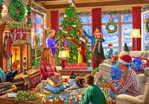 Puzzle 2000 pièces - Christmas Decorating - Bluebird Puzzle