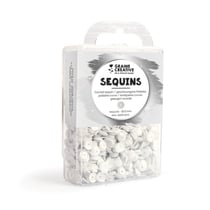 SEQUIN INCURVE  BLANC MAT L010
