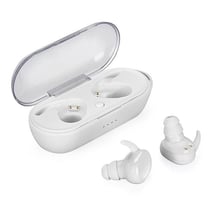 Ecouteurs Bluetooth 5.0 Etanches Avec Boîte De Charge Et Appels HD Blanc YONIS