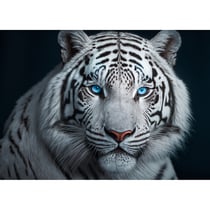 Tableau sur toile tigre regard saphir 30x45 cm