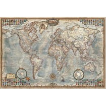 Puzzle mappemonde 4000 pieces - collection carte du monde - educa - 14827