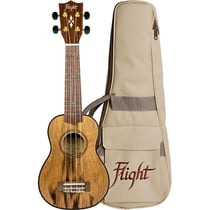 Flight Music DUS430 - Ukulélé soprano - Dao laminé - 4 cordes - Housse incluse