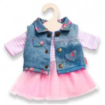 Ensemble robe et veste 28/35 cm - heless - habit poupon - vetement - tenue (03)