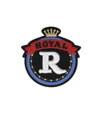 Ecusson thermocollant badge royal R Royal 5cm