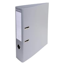Classeur à levier PVC A4 dos de 70mm. - Gris - x 10 - Exacompta