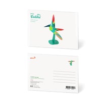 CARTE POSTALE COLIBRI BLEU