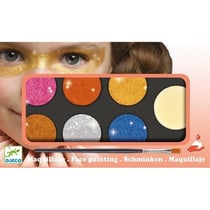 Maquillage palette 6 couleurs effet métal - Djeco