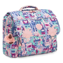 Cartable Kipling Iniko 40 CM - Haut de Gamme Robot Camo Pink