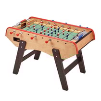 Baby-foot Adulte Luxe en bois - Barres télescopiques - 2 à 4 joueurs - 3 Balles liège inclues