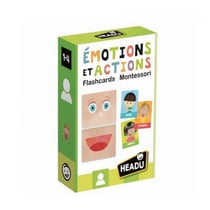 Flashcards Emotions et actions Montessori - HEADU - Vert