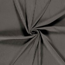 Tissu Jersey Viscose côtelé lourd Oréa uni Gris