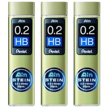 Lot de 3 étuis de 20 mines Pentel AIN STEIN C272 - 0,2 mm HB
