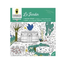 Mes posters à colorier Le jardin