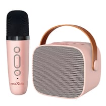 Maxlife Enceinte Bluetooth avec Microphone Portable Autonomie 5 heures Rose clair