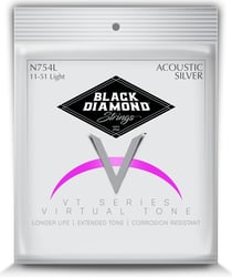Black Diamond® Silverplated 2% 11/51 - Cordes pour Acoustique/Folk