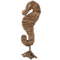Figurine hippocampe en bois flotté