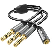 Adaptateur Splitter Jack 3.5mm femelle vers 3x Jack 3.5mm mâle LinQ