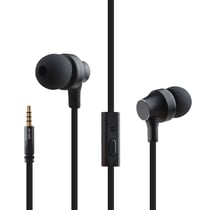 Écouteurs Smartphone Intra-Auriculaires Tpe Microphone Bouton Appel Rappel Noir YONIS