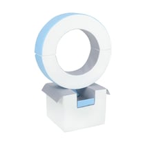 Ensemble de cerceaux 3 blocs blanc bleu gris - Velinda