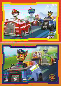 2 puzzles pat patrouille : marcus chase ryder zuma rocky partent en mission 12 pieces - ravensburger - 075911