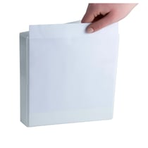 Classeur personnalisable rigide 3 poches KreaCover - 2 anneaux en D 20mm - A5 - Blanc - x 10 - Exacompta