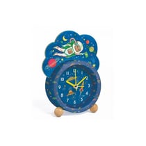 Reveil a quartz illustre espace - Djeco - Bleu
