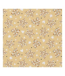 Tissu coton vintage de 135 cm de largeur 0004 Jaune vendu par 50 cm