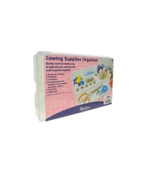 Grande boîte rangement plastique couture 35 x 23 x 7 cm Transparent