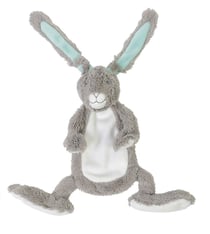 Doudou Lapin Twine gris 20 cm - Happy Horse