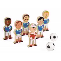 6 quilles champions de football - janod - j03209 - jeu d'adresse