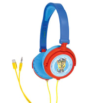 Casque stéréo filaire pliable Pat' Patrouille pour enfants avec limitation de volume d'écoute