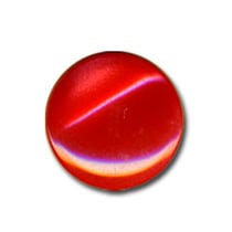 Lot de 6 boutons en forme de Bonbon couleur Rouge 13mm