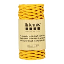Fil de papier kraft jaune 2mm x 25 m