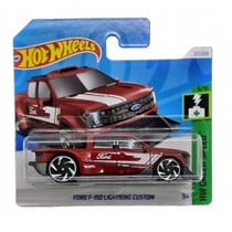 Vehicule ford f-150 lightning custom hot wheels 1/64 - hw green speed 5/10 - mattel - htb82 - petite voiture me