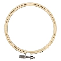 Cadre de broderie en bois Ø 10 cm
