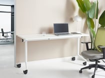 Bureau pliable Panneau de particules mélaminé (MFC) Blanc CAVI - Beliani