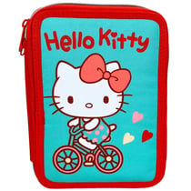 Trousse garnie Hello Kitty Vélo 20 CM - 2 compartiments