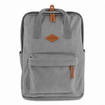 Sac à dos effet côtelé avec compartiment ordinateur