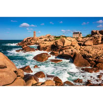Tableau mural encadré côte de granit rose 65x97 cm