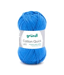 Fil à tricoter COTTON QUICK UNI - Gründl - PPSC - certifié Oeko-Tex 126 Bleu