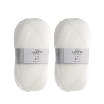 Prima Mercerie | Pelote de laine | pelote pour layette bébé | 100 % acrylique | lot de 2 pelotes