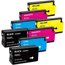 Pack de Cartouches Compatibles HP 950-951 XL pour Imprimantes Office Jet Pro