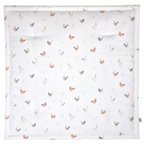 Tapis de parc réversible Gallina - Sevira Kids - Coton écru - 100 x 100 x 3 cm