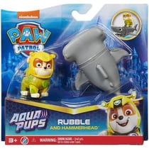 Pat patrouille aqua pups ruben et le requin marteau - figurine chien - paw patrol - spin master - 20139323