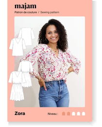 Patron couture Blouse/ Robe - Zora