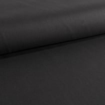 Tissu Toile de Coton Canevas uni Gris anthracite